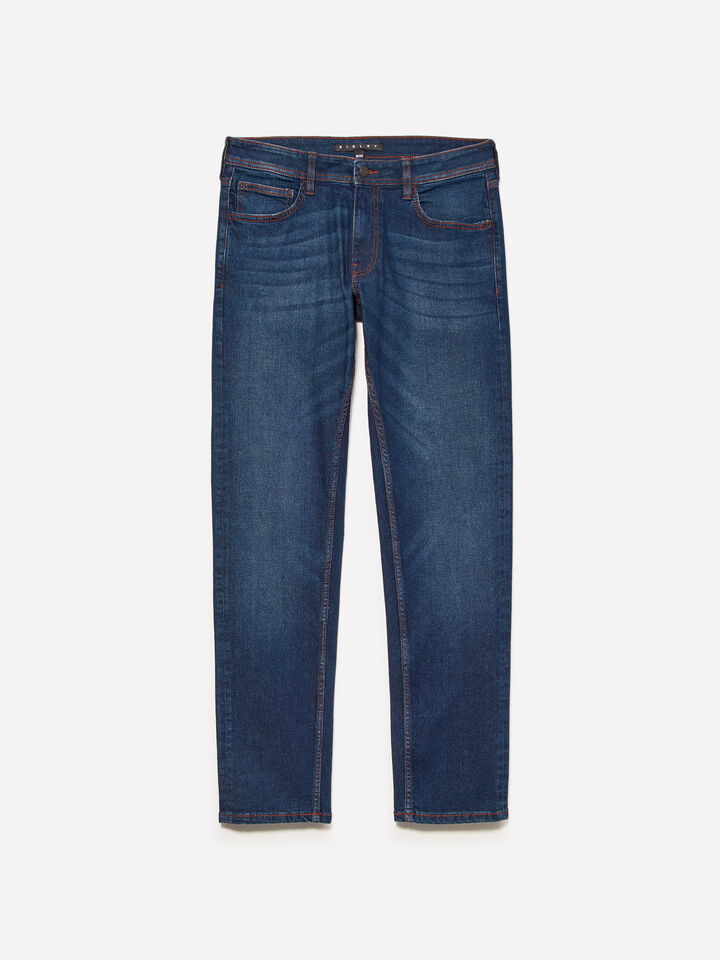 Τζιν Style 74 slim fit μπλε - τζιν slim fit ανδρικά - Σκουρο Μπλε | Sisley image number 1